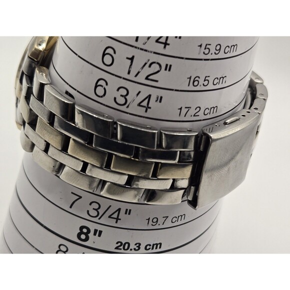 Timex Men's Analog Two Toned Stainless Steel Dress Watch. New Battery. - Picture 8 of 10